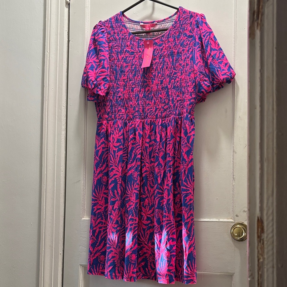 Lilly Pulitzer Pink and Purple Kids Dress